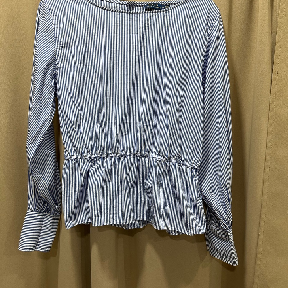 Striped Blue Women's Top